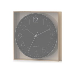 Reloj de pared SH0177 Negro - Plata / 25x25x4cm 10