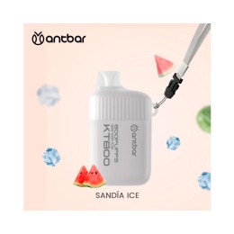 Vaper desechable Antbar KT800 Sandía Ice / 20mg / 800 Caladas / Colgante Incluido