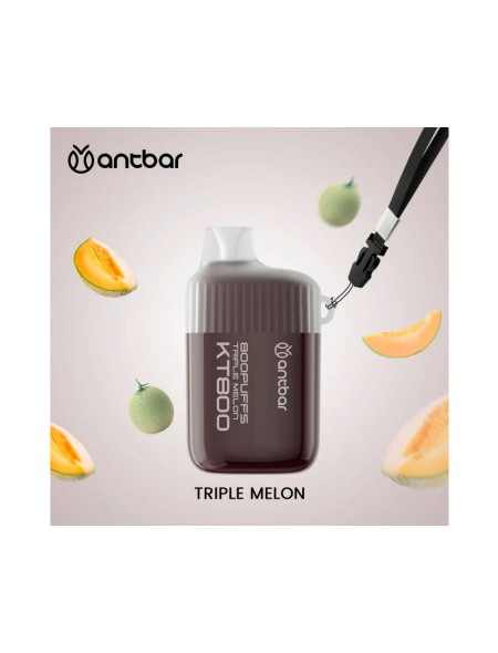 Vaper desechable Antbar KT800 Triple Melon / 20mg / 800 Caladas / Colgante Incluido